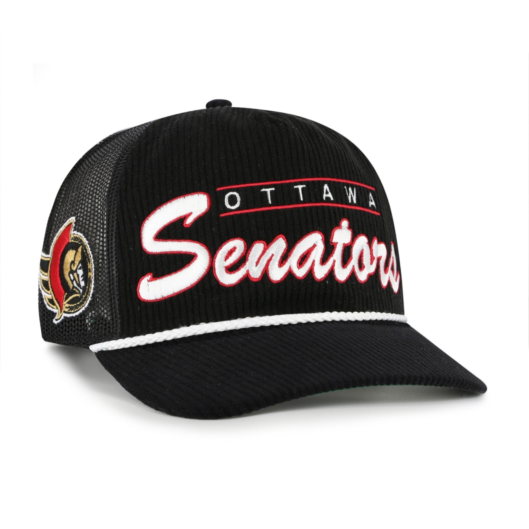 Ottawa Senators Double Header Hitch Mesh Back Cap-47 Brand-OttawaTeamShop.ca