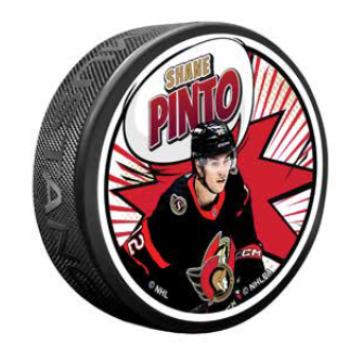 OTTAWA SENATORS KABOOM PINTO PLAYER PUCK
