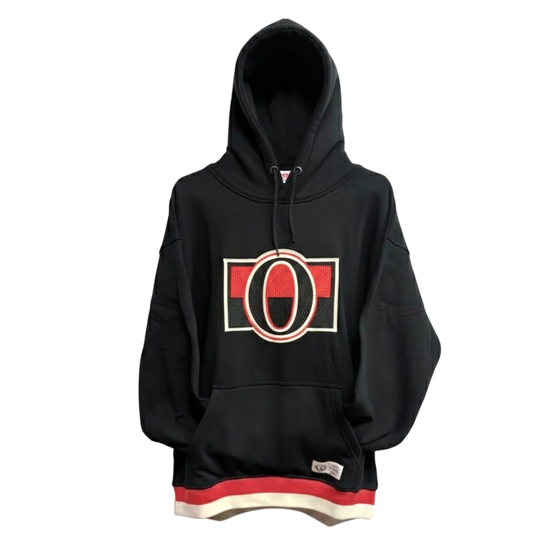 OTTAWA SENATORS RELAXED VINTAGE LOGO BLACK HOODIE