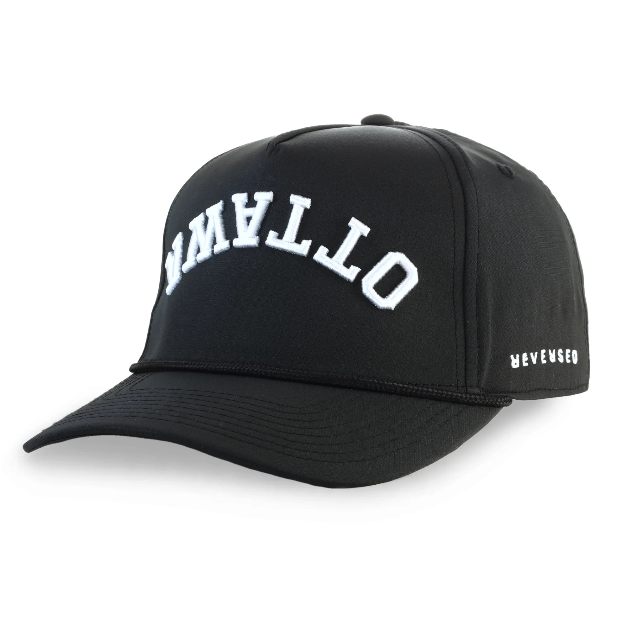 OTTAWA SENATORS BLACK TAILGATE REVERSED ADJUSTABLE CAP-Reversed Brand-OttawaTeamShop.ca