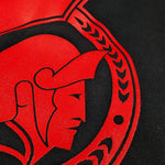 OTTAWA SENATORS RIZZO JET BLACK BACK LOGO FULL ZIP HOODIE