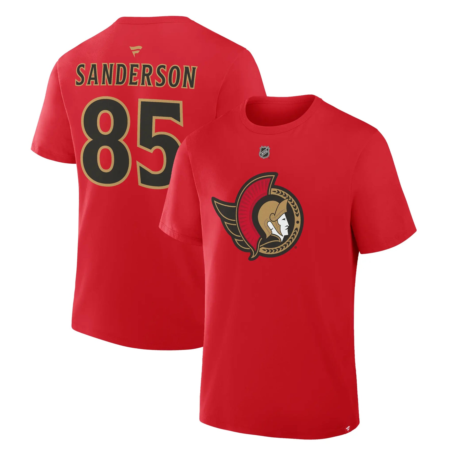 OTTAWA SENATORS ALTERNATE SANDERSON NAME AND NUMBER TEE