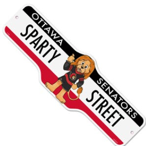 SPARTY DELUXE STREET SIGN