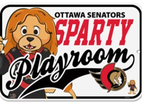 SPARTY PLAYROOM SIGN