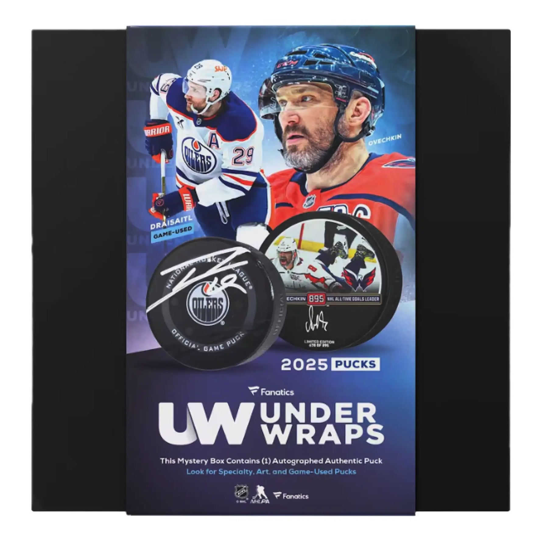 NHL UNDER WRAPS MYSTERY SIGNED PUCK