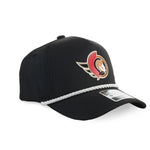 OTTAWA SENATORS YOUTH AUTHENTIC PRO BLK ADJUSTABLE CAP-Fanatics-OttawaTeamShop.ca